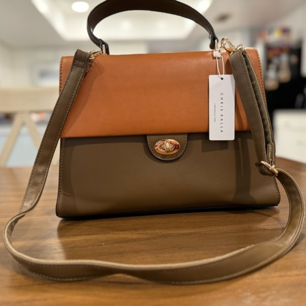Chris Kalla Leather Handbag brown